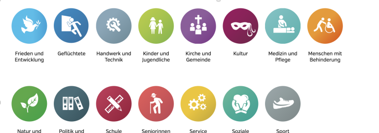 Freiwilligendienst Buttons